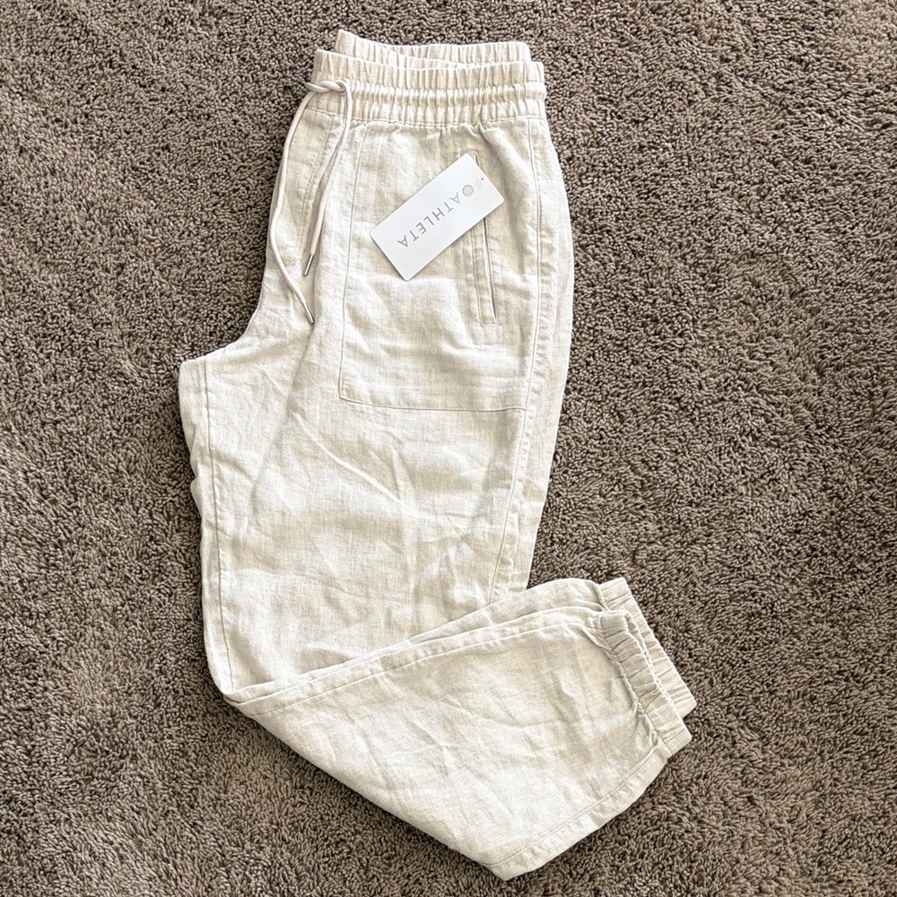 NWT! Athleta Retreat Linen Jogger - Size Medium